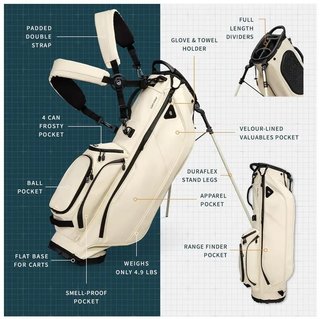 Sunday Golf Ryder S-Class stand bag, crema
