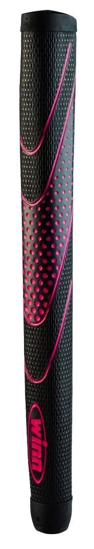 Winn Excel 2024 Medallist Putter grip, STANDARD Pistol, nero/rosa