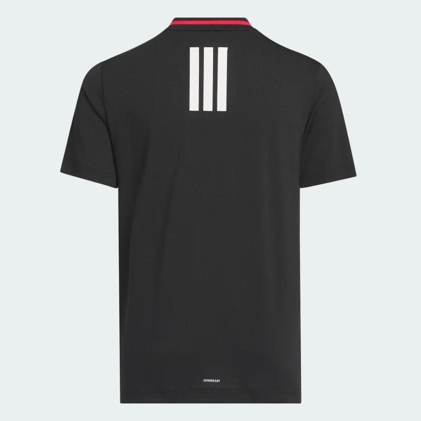 Adidas Sport Collar polo da bambino, nero