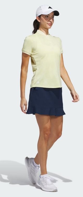 Adidas Ultimate365 Diamond Jacquard polo da donna, giallo polvere