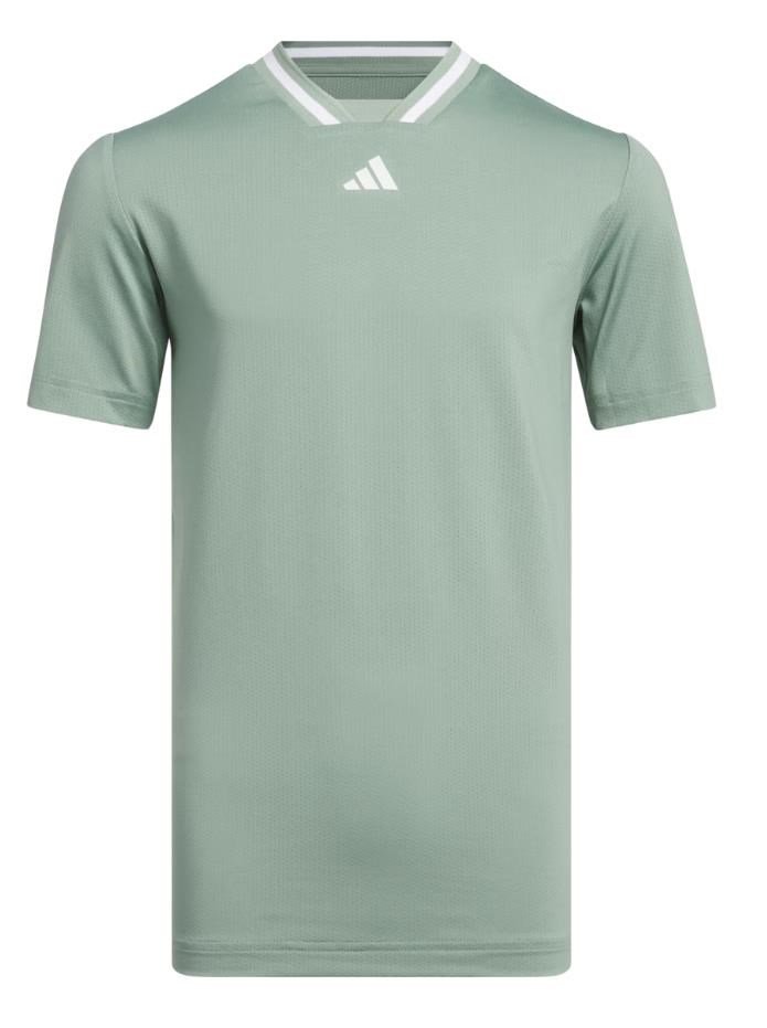 Adidas Collar junior polo da bambino, silver green