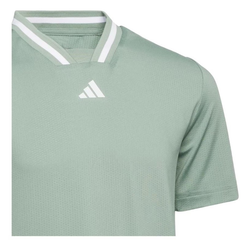 Adidas Collar junior polo da bambino, silver green