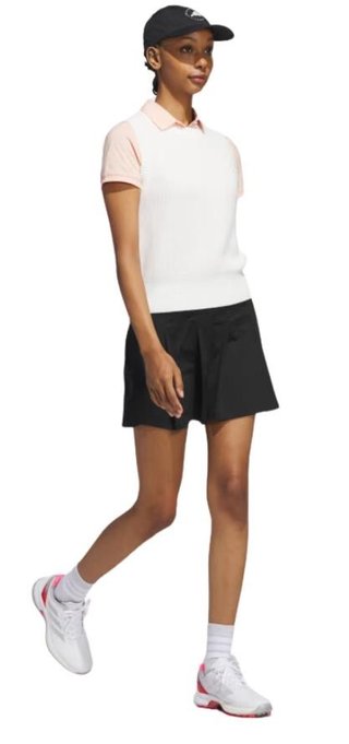 Adidas Ultimate365 Tour Twistknit polo donna, powder coral