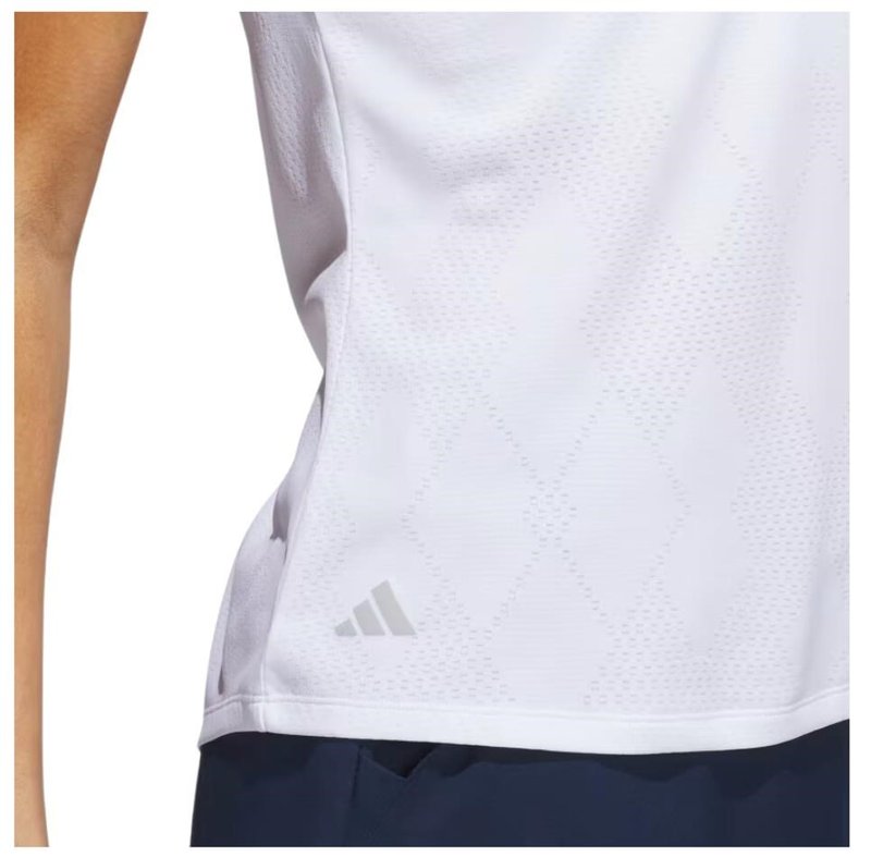 Adidas Ultimate365 Diamond Jacquard polo da donna, bianco