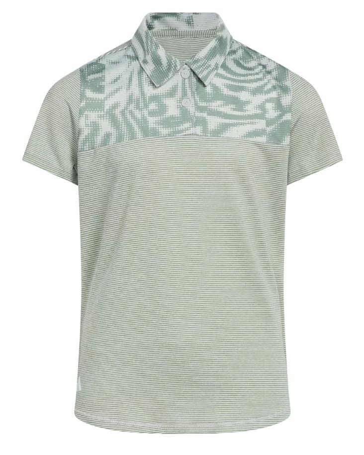 Adidas Ottoman Printed junior polo da bambino, wonder silver/silver green