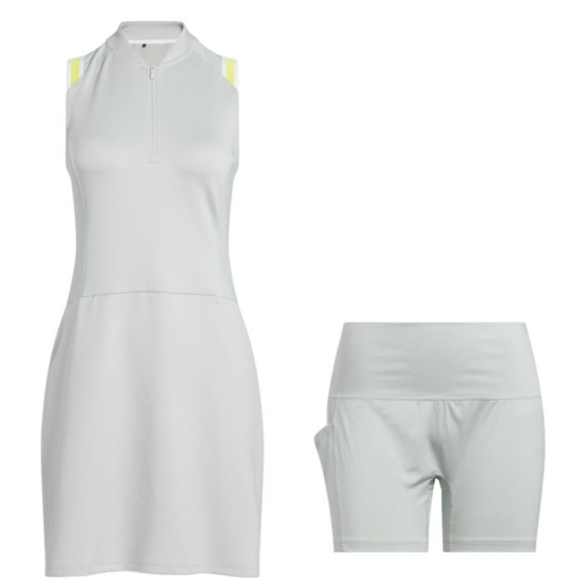 Adidas Ultimate365 Racerback abito senza maniche da donna, wonder silver