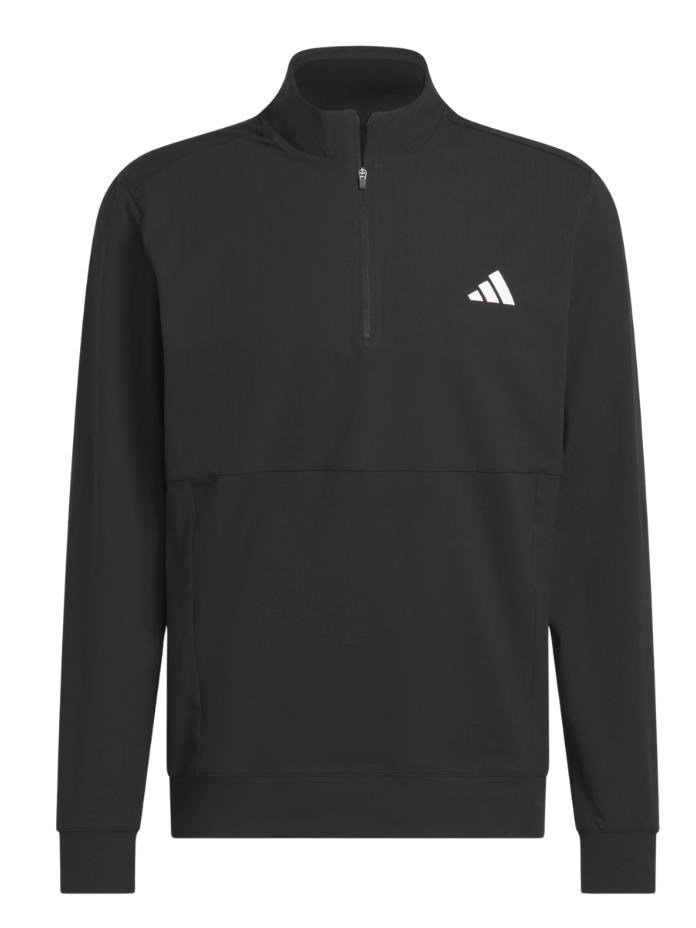 Adidas Tour 1/4-zip felpa da uomo, nero