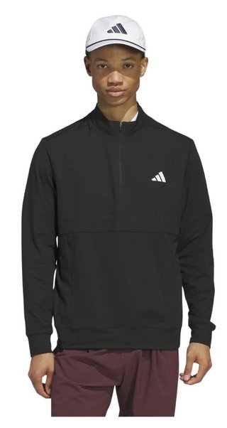 Adidas Tour 1/4-zip felpa da uomo, nero