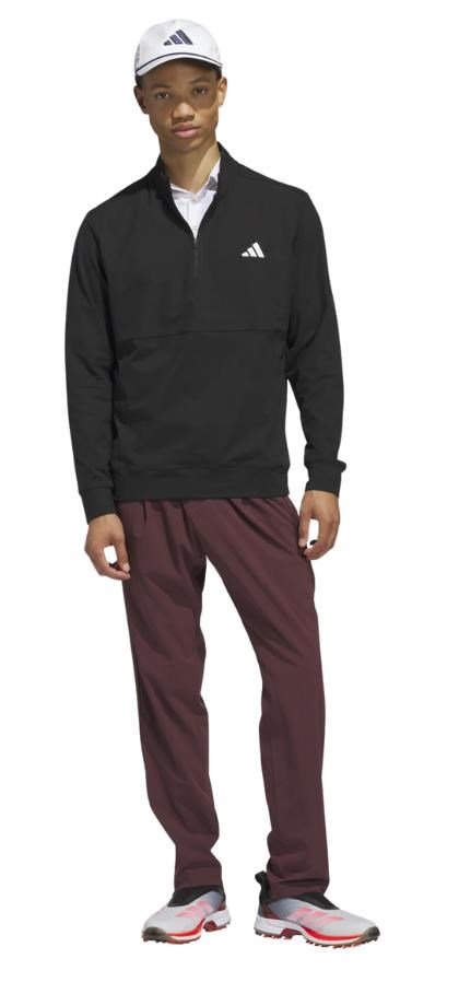 Adidas Tour 1/4-zip felpa da uomo, nero