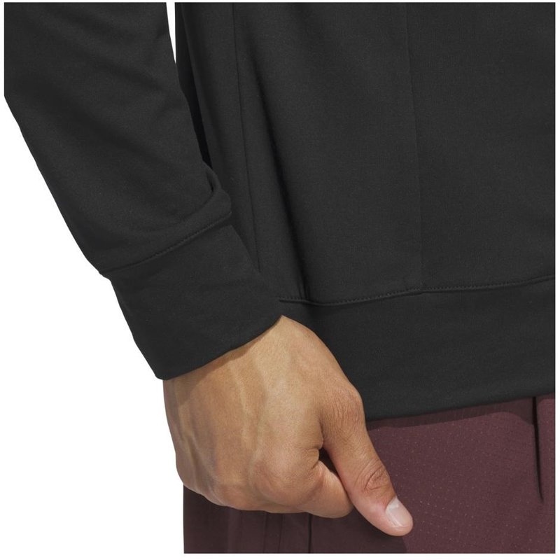 Adidas Tour 1/4-zip felpa da uomo, nero