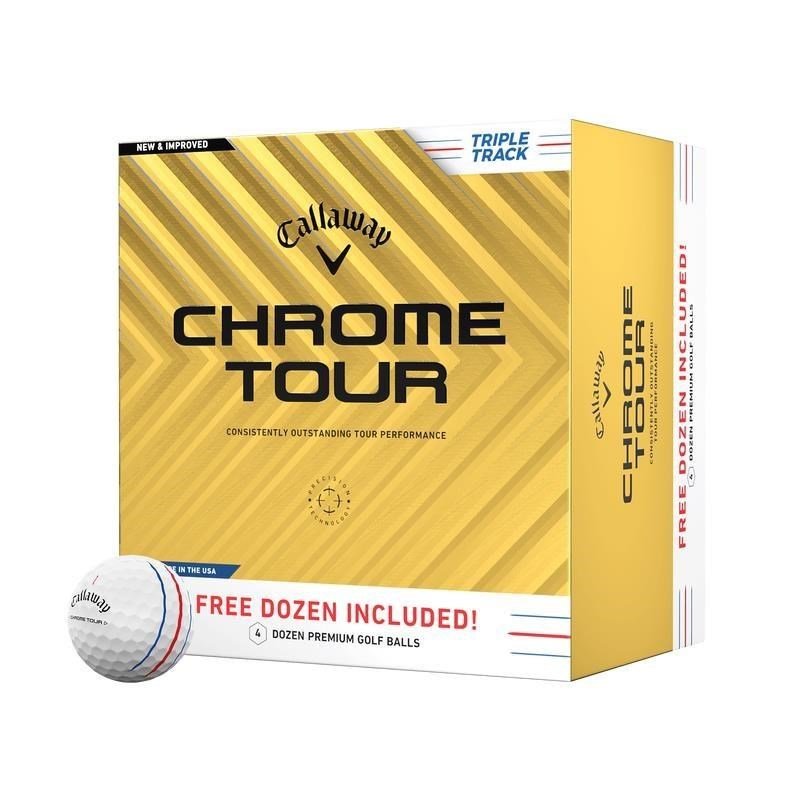 Callaway Chrome Tour Triple Track palline da golf 2024 (4 dozzine, 48 palline)