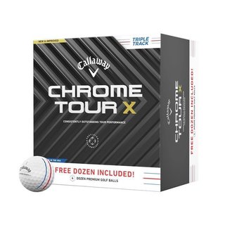Callaway Chrome Tour X Triple Track palline da golf 2024 (48 palline, 4 dozzine)