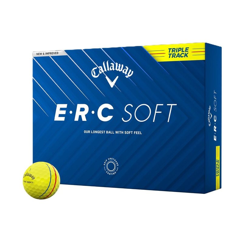 Callaway ERC Soft Triple Track palline da golf, gialle