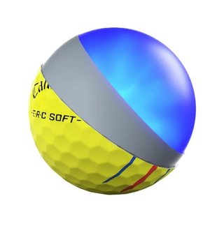 Callaway ERC Soft Triple Track palline da golf, gialle