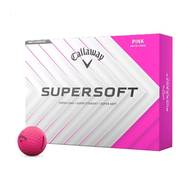 Callaway Supersoft Matte palline da golf, rosa