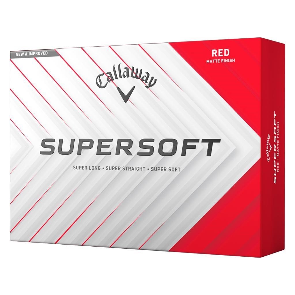 Callaway Supersoft Matte palline da golf, rosse