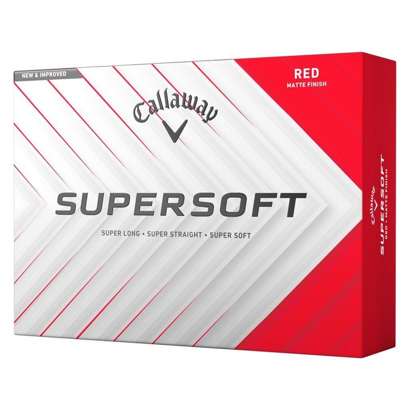 Callaway Supersoft Matte palline da golf, rosse