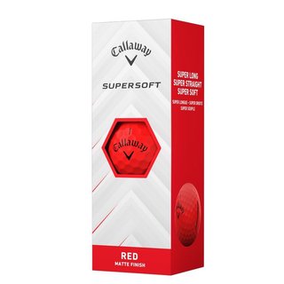 Callaway Supersoft Matte palline da golf, rosse