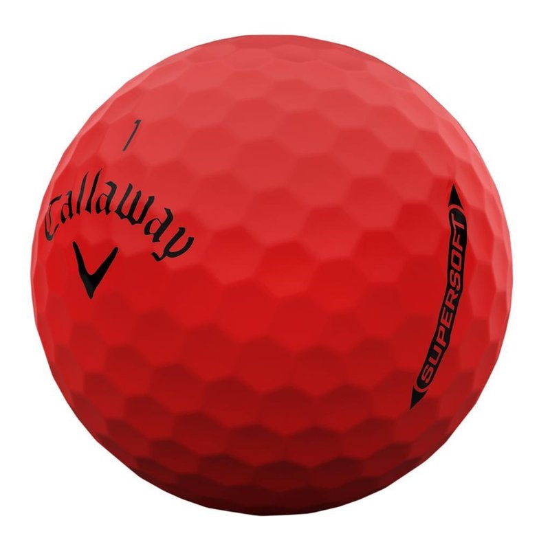 Callaway Supersoft Matte palline da golf, rosse