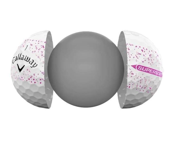 Callaway Supersoft Splatter 360 Pink palline da golf