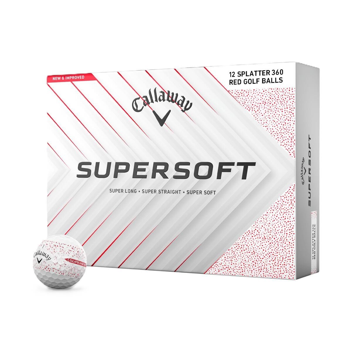 Callaway Supersoft Splatter 360 Red palline da golf