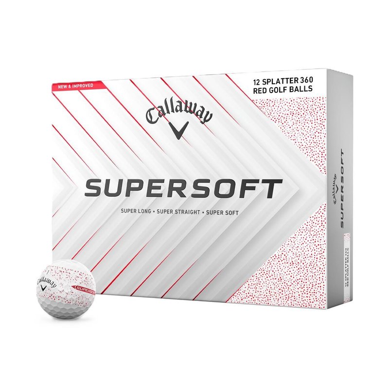 Callaway Supersoft Splatter 360 Red palline da golf