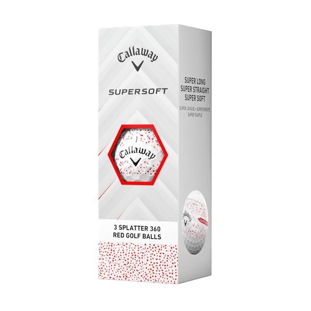 Callaway Supersoft Splatter 360 Red palline da golf