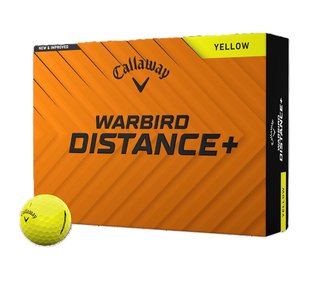Callaway Warbird Distance+ palline da golf, gialle