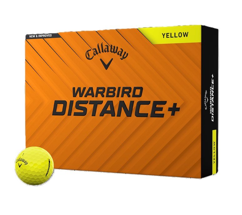 Callaway Warbird Distance+ palline da golf, gialle