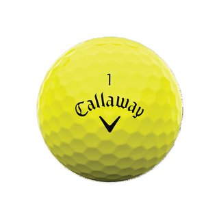 Callaway Warbird Distance+ palline da golf, gialle