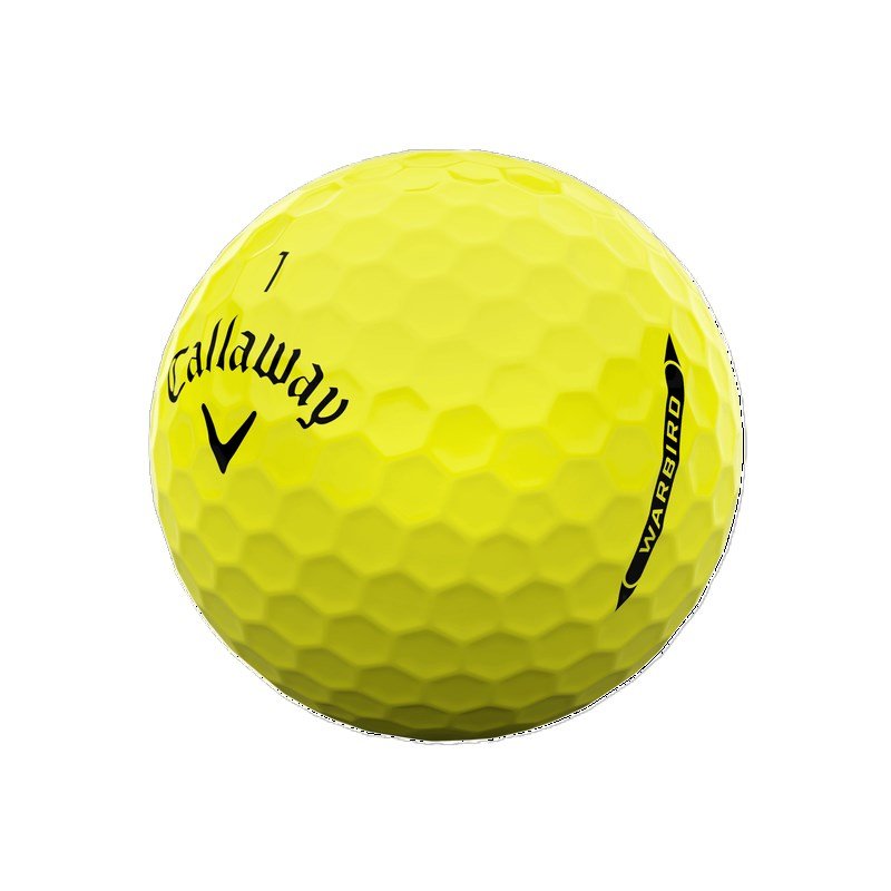 Callaway Warbird Distance+ palline da golf, gialle