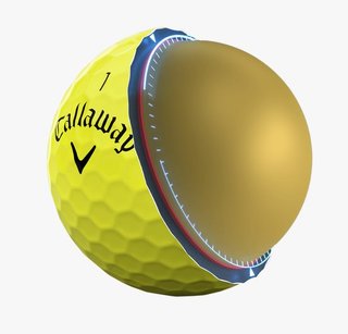 Callaway Warbird Distance+ palline da golf, gialle