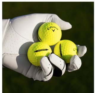 Callaway Warbird Distance+ palline da golf, gialle