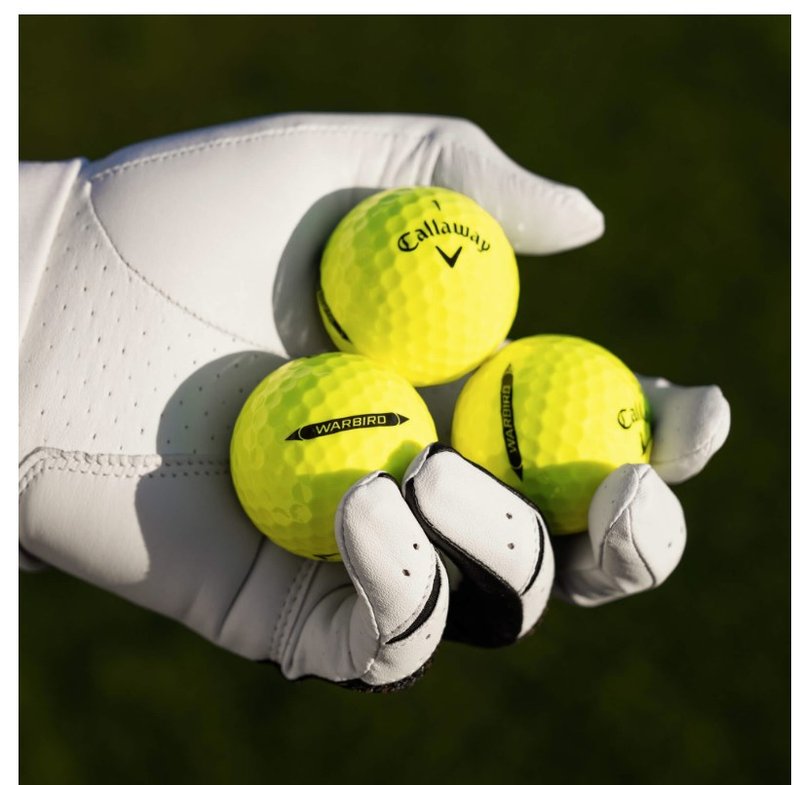 Callaway Warbird Distance+ palline da golf, gialle