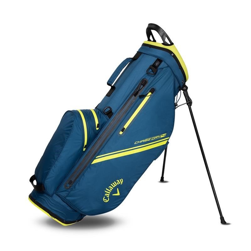 Callaway Chase Dry stand bag, blu navy/giallo fluorescente