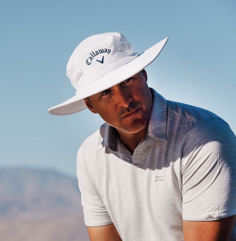 Callaway Sun cappello da uomo, bianco/nero