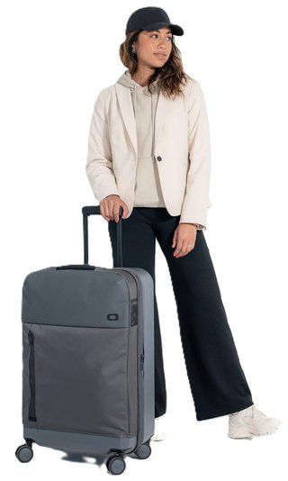 Ogio Pace Pro Hybrid Checked 72-74L borsa da viaggio, grigio pinstripe