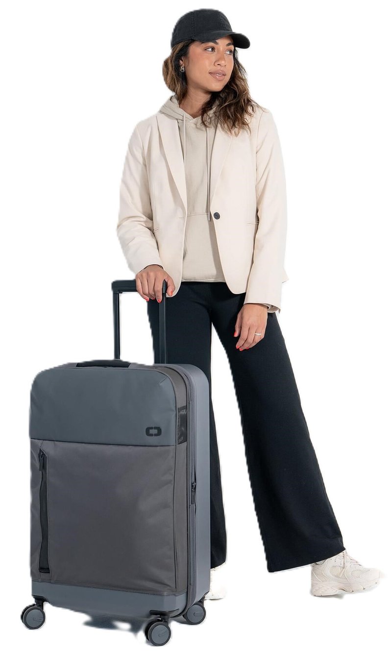 Ogio Pace Pro Hybrid Checked 72-74L borsa da viaggio, grigio pinstripe