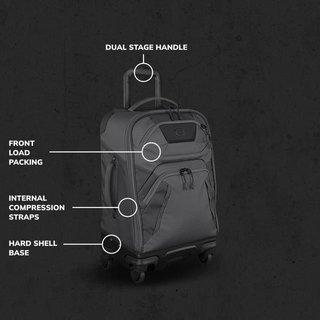Ogio Renegade 22" 4-Wheel Travel Bag 33L borsa da golf, titanium