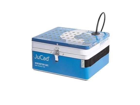 JuCad Battery safe accessorio, blu/bianco