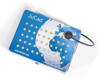 JuCad Battery safe accessorio, blu/bianco