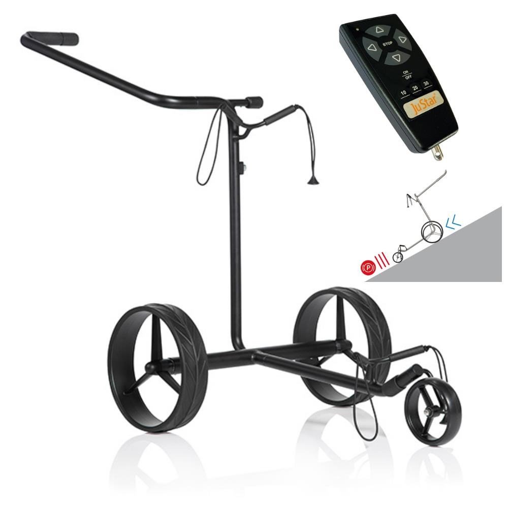 JuStar Black 1.0 carrello elettrico + Remote Control + Parking Brake, nero