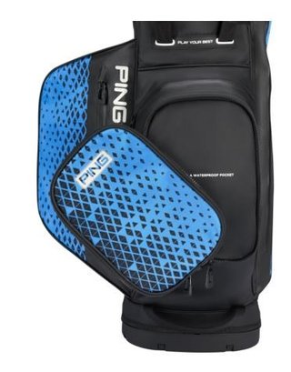 PING Hoofer Monsoon stand bag, nero/blu