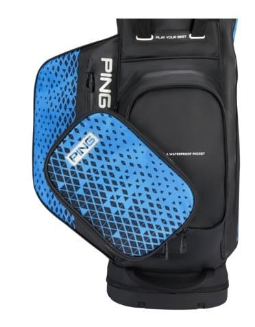 PING Hoofer Monsoon stand bag, nero/blu