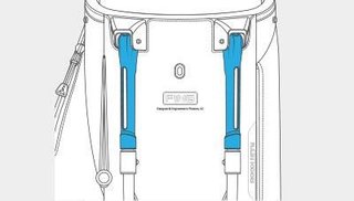 PING Hoofer Monsoon stand bag, nero/blu