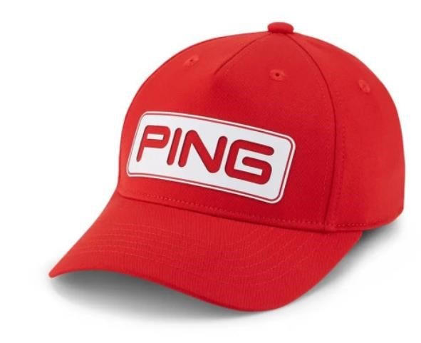 PING Tour Classic Junior cappellino da golf junior, rosso pomodoro
