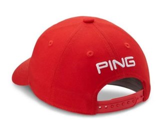 PING Tour Classic Junior cappellino da golf junior, rosso pomodoro