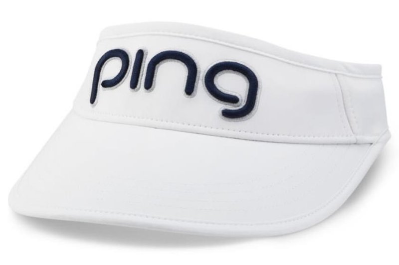 PING Tour visiera da donna, bianca