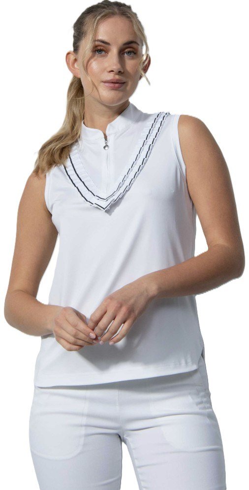 Daily Sports ISTRES Sleeveless polo da donna, bianco