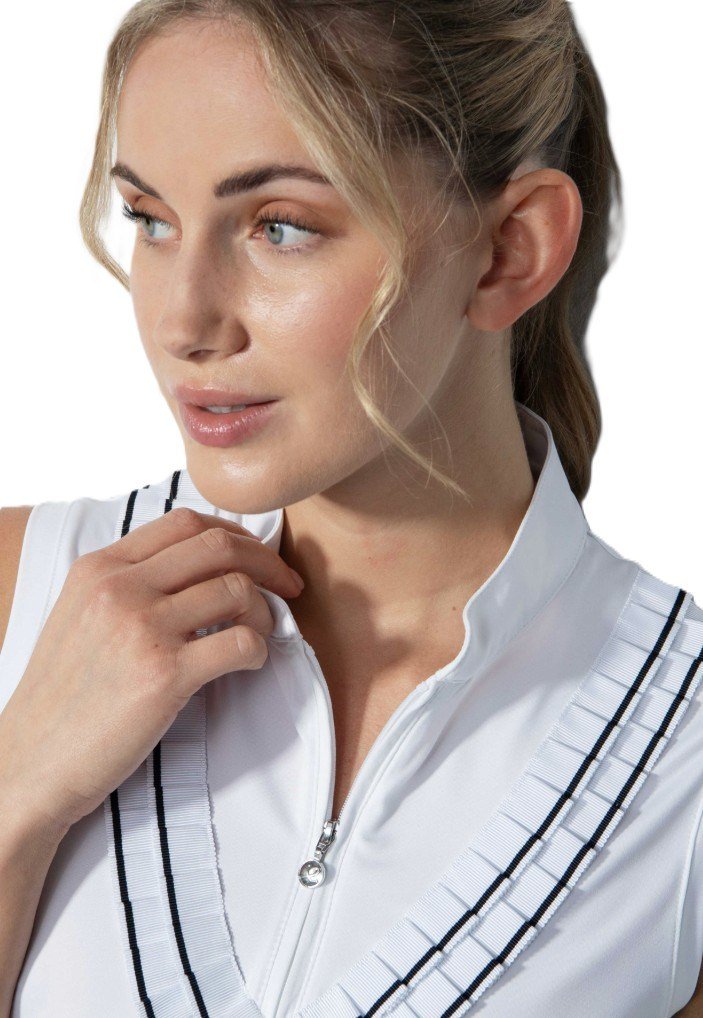Daily Sports ISTRES Sleeveless polo da donna, bianco